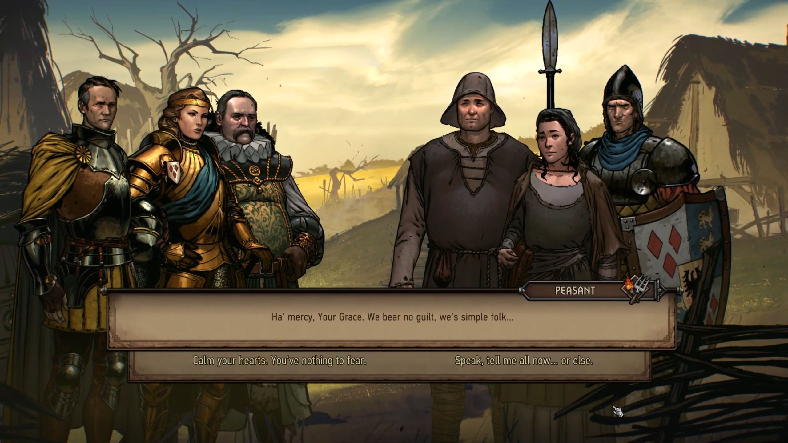 Dialogues allow for player choice in pivotal scenes