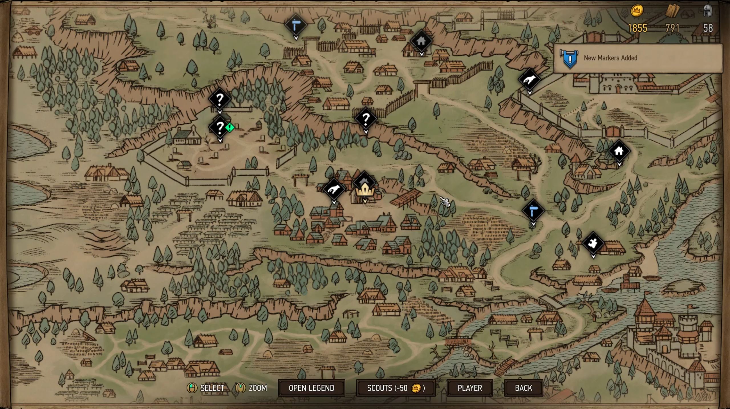 Map screen